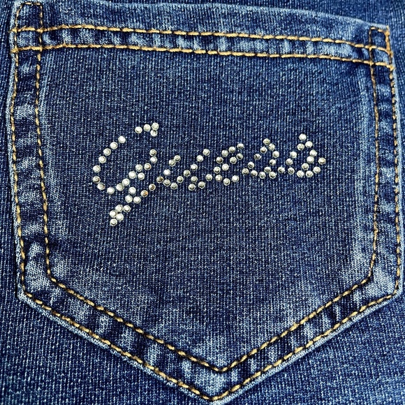 GUESS Girls size 7 short overalls stretch denim - Picture 1 of 4